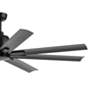 4_65" Kichler Breda Satin Black Outdoor Ceiling Fan with Remote more views
