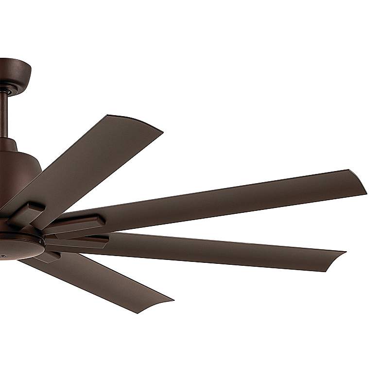 Image 4 65 inch Kichler Breda Satin Natural Bronze Outdoor Ceiling Fan with Remote more views