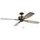 65" Kichler Eads Patio XL Olde Bronze Wet Rated Fan with Pull Chain