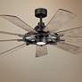 65" Kichler Gentry Anvil Iron LED Ceiling Fan with Wall Control