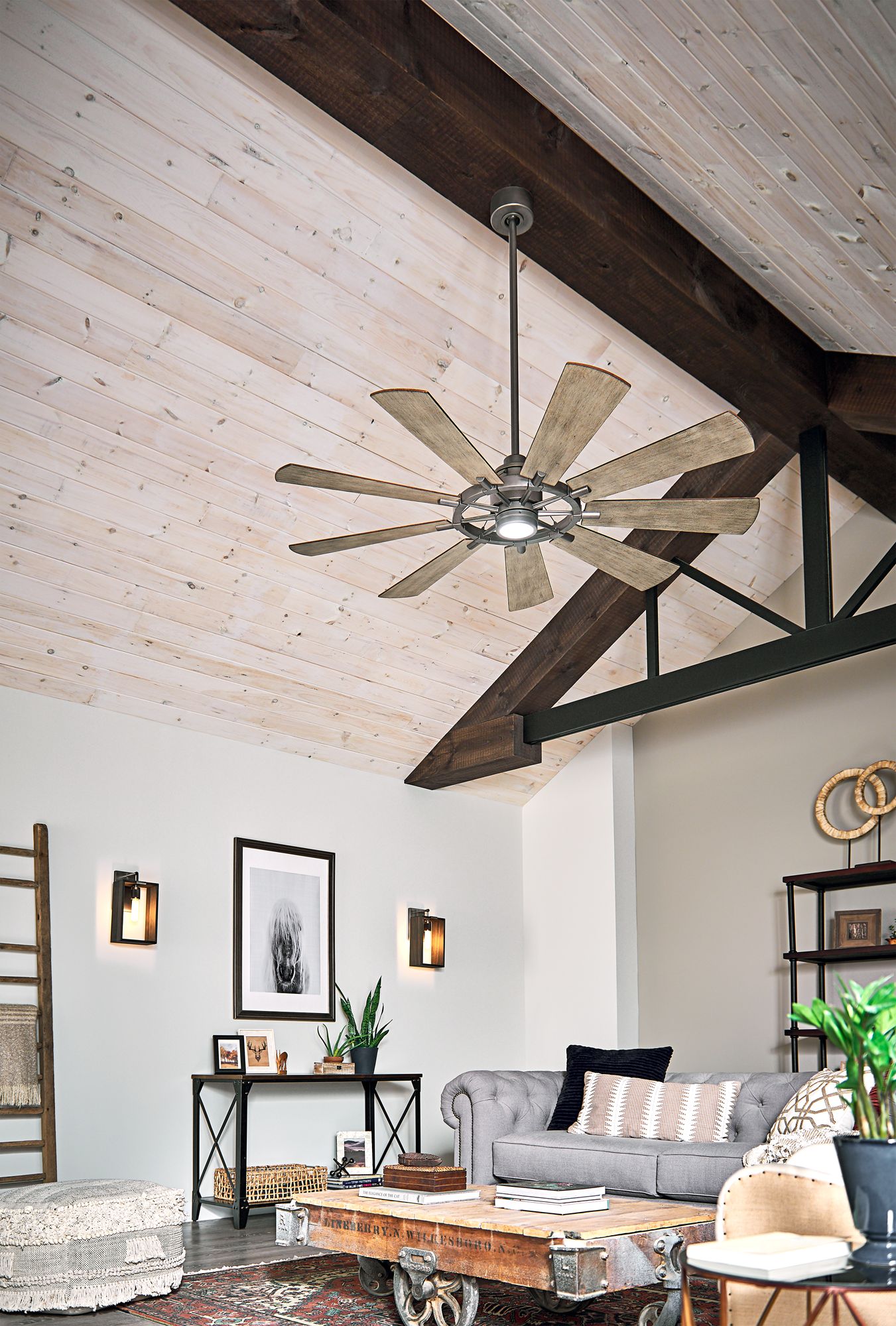 kichler gentry 65 inch led ceiling fan