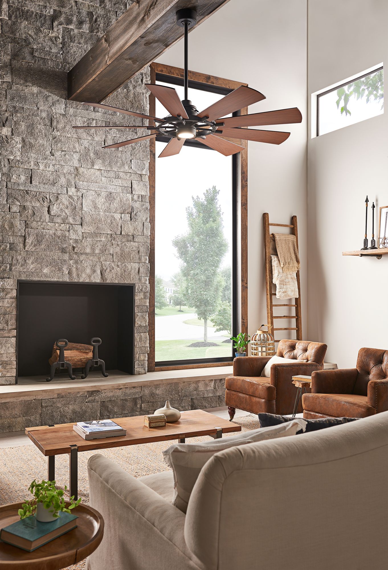 kichler gentry 65 inch led ceiling fan