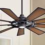 1_65" Kichler Gentry Distressed Black LED Ceiling Fan
