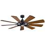 3_65" Kichler Gentry Distressed Black LED Ceiling Fan more views