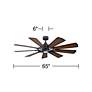 7_65" Kichler Gentry Distressed Black LED Ceiling Fan more views