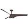 65" Minka Aire Airewave Dark Maple Indoor LED Ceiling Fan with Remote