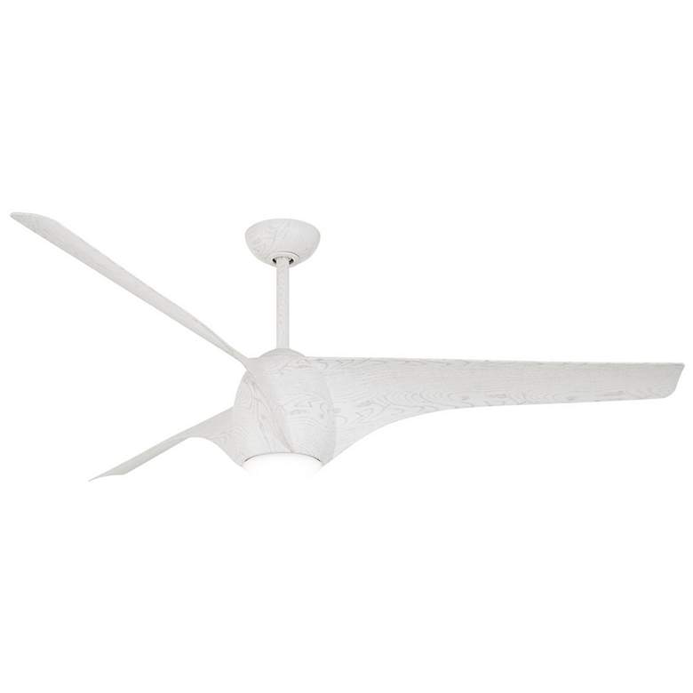 Image 2 65" Minka Aire Airewave Sterling Maple Indoor Remote LED Ceiling Fan
