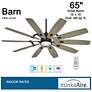 7_65" Minka Aire Barn Coal Finish LED Light Rustic Smart Ceiling Fan more views