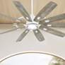 1_65" Minka Aire Barn Flat White LED Large Smart Ceiling Fan