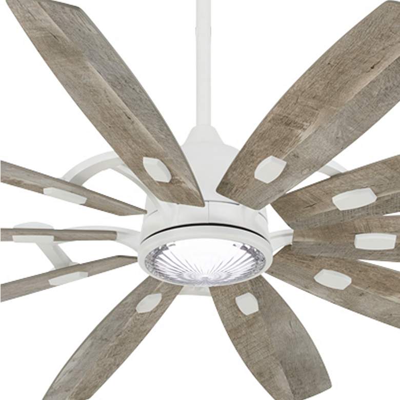 Image 2 65" Minka Aire Barn Flat White LED Large Smart Ceiling Fan more views