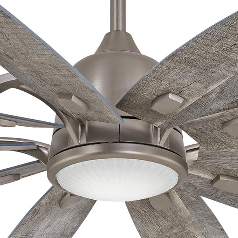 Image 3 65" Minka Aire Barn LED Indoor Rated Nickel Large Smart Ceiling Fan more views