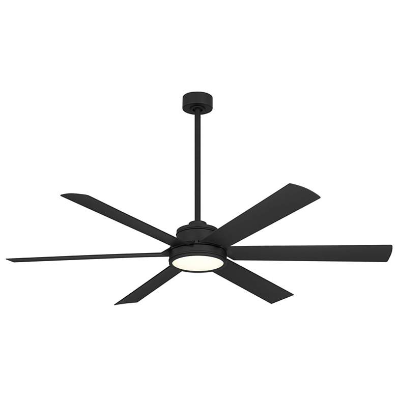 Image 3 65" Minka Aire Cairo Coal Black LED Smart Ceiling Fan more views
