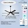 6_65" Minka Aire Cairo Coal Black LED Smart Ceiling Fan more views
