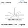 7_65" Minka Aire Cairo Coal Black LED Smart Ceiling Fan more views