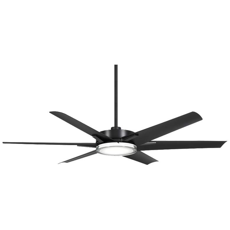 Image 2 65 inch Minka Aire Deco Coal Outdoor Rated CCT LED Ceiling Fan with Remote