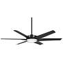 65" Minka Aire Deco Coal Outdoor Rated CCT LED Ceiling Fan with Remote