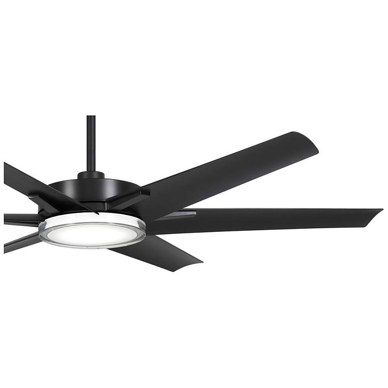 Image 4 65" Minka Aire Deco Coal Outdoor Rated CCT LED Ceiling Fan with Remote more views