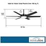 5_65" Minka Aire Deco Coal Outdoor Rated CCT LED Ceiling Fan with Remote more views