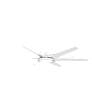 65" Minka Aire Deco Flat White Outdoor CCT LED Ceiling Fan with Remote