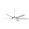 65" Minka Aire Deco Wet LED Brushed Nickel Ceiling Fan with Remote