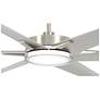 3_65" Minka Aire Deco Wet LED Brushed Nickel Ceiling Fan with Remote more views