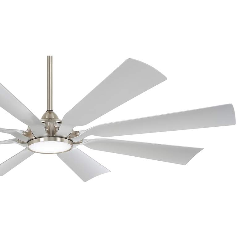 Image 3 65" Minka Aire Future Brushed Nickel LED Outdoor Fan with Remote more views