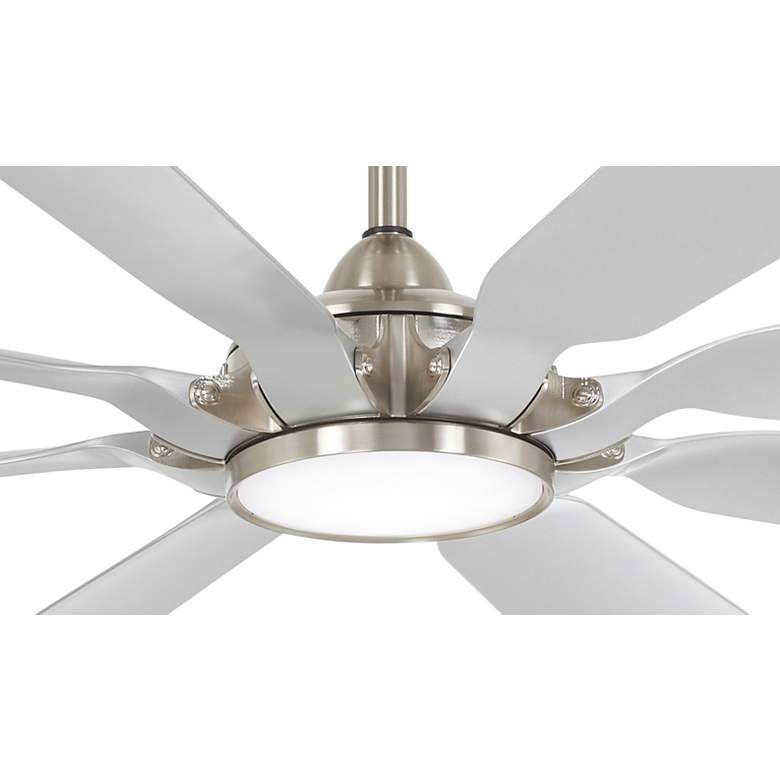 Image 4 65" Minka Aire Future Brushed Nickel LED Outdoor Fan with Remote more views