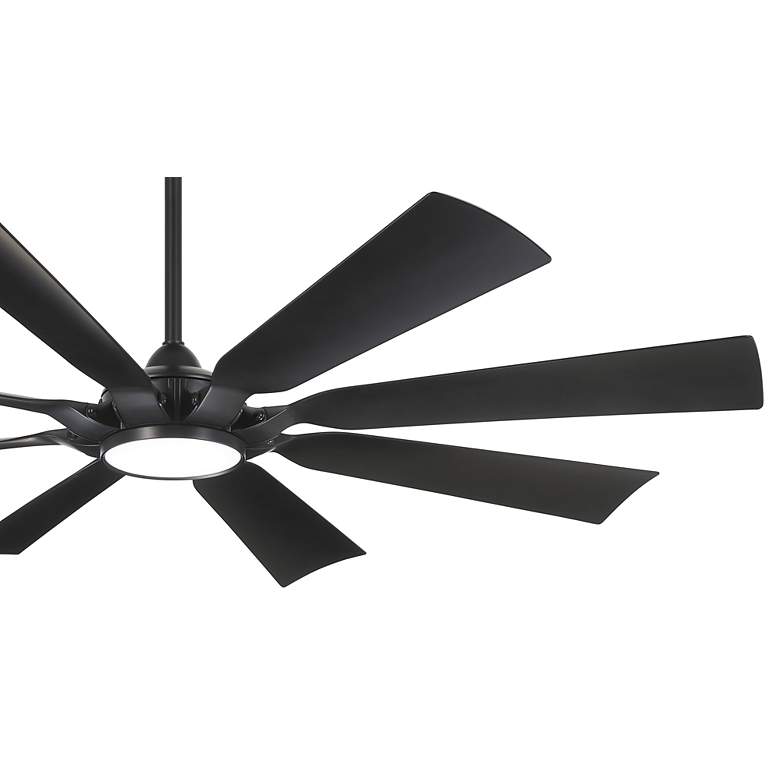 Image 4 65" Minka Aire Future Coal LED Outdoor Ceiling Fan with Remote more views