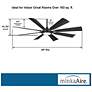 7_65" Minka Aire Future Coal LED Outdoor Ceiling Fan with Remote more views