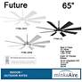 65" Minka Aire Future Coal LED Outdoor Ceiling Fan with Remote