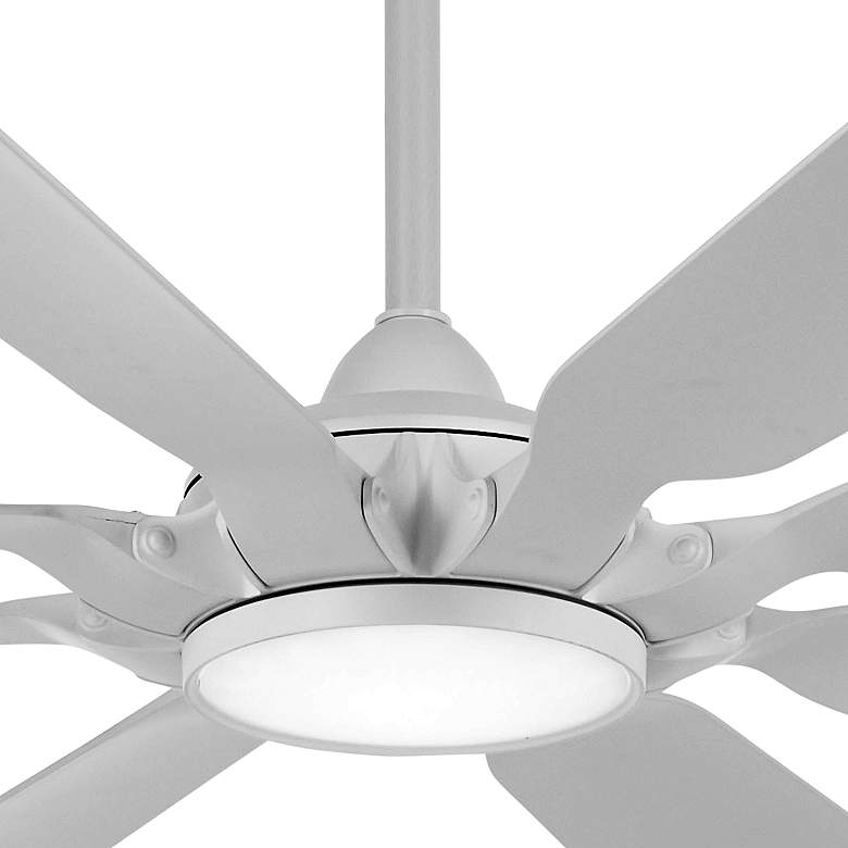 Image 2 65" Minka Aire Future Flat White LED Outdoor Ceiling Fan with Remote more views