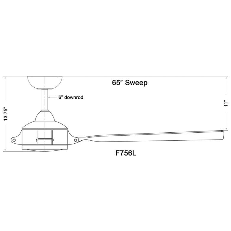 Image 5 65" Minka Aire Future Flat White LED Outdoor Ceiling Fan with Remote more views