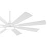 65" Minka Aire Future Flat White LED Outdoor Ceiling Fan with Remote