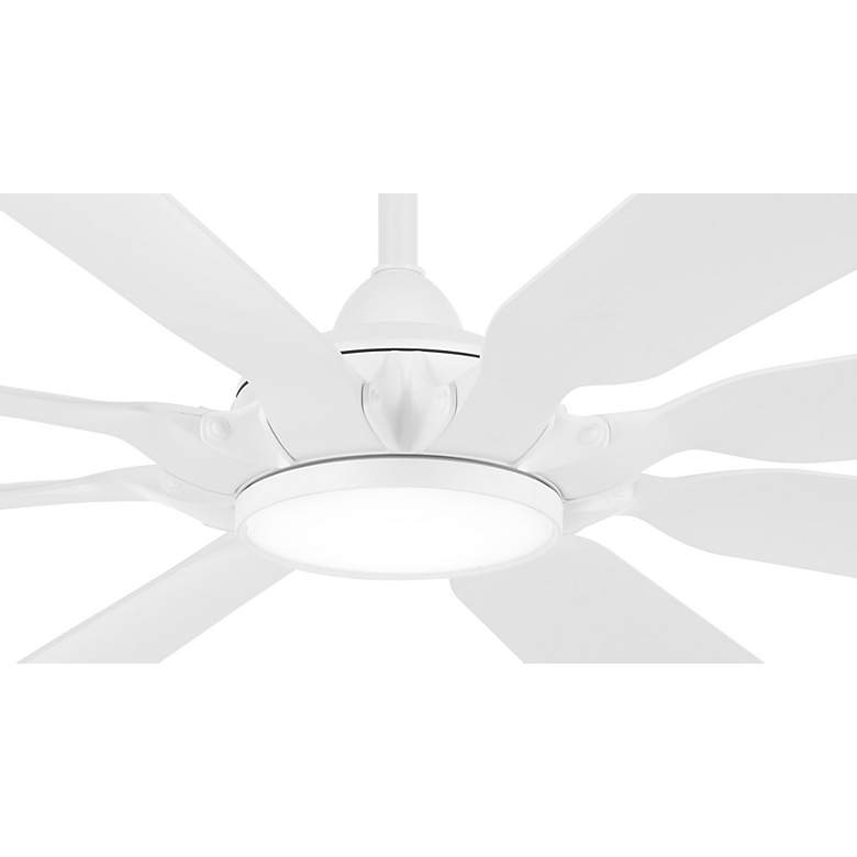 Image 5 65" Minka Aire Future Flat White LED Outdoor Ceiling Fan with Remote more views