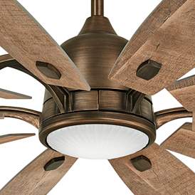Image3 of 65" Minka Aire Heirloom Bronze Rustic Barn LED Smart Ceiling Fan more views