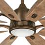 65" Minka Aire Heirloom Bronze Rustic Barn LED Smart Ceiling Fan