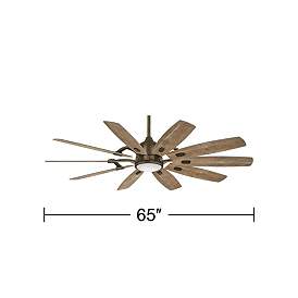 Image5 of 65" Minka Aire Heirloom Bronze Rustic Barn LED Smart Ceiling Fan more views