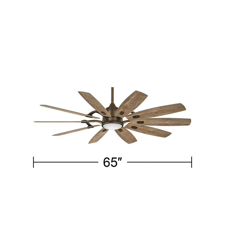 Image 5 65 inch Minka Aire Heirloom Bronze Rustic Barn LED Smart Ceiling Fan more views