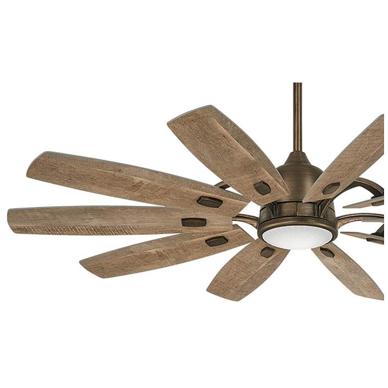 Image 6 65" Minka Aire Heirloom Bronze Rustic Barn LED Smart Ceiling Fan more views