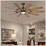 7_65" Minka Aire Heirloom Bronze Rustic Barn LED Smart Ceiling Fan more views
