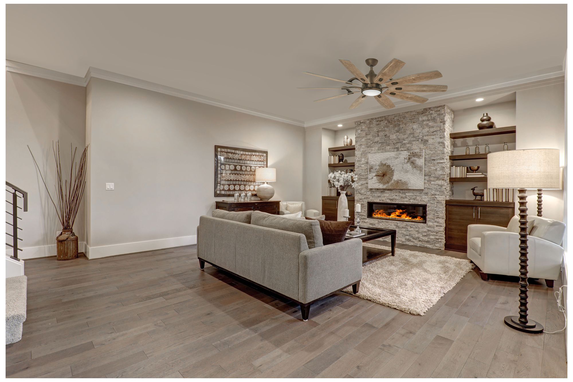 65" Minka Aire Heirloom Bronze Rustic Barn LED Smart Ceiling Fan