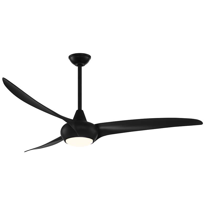 Image 2 65 inch Minka Aire Light Wave Coal Large LED Ceiling Fan with Remote