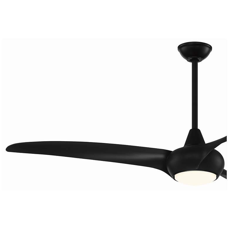 Image 4 65" Minka Aire Light Wave Coal Large LED Ceiling Fan with Remote more views