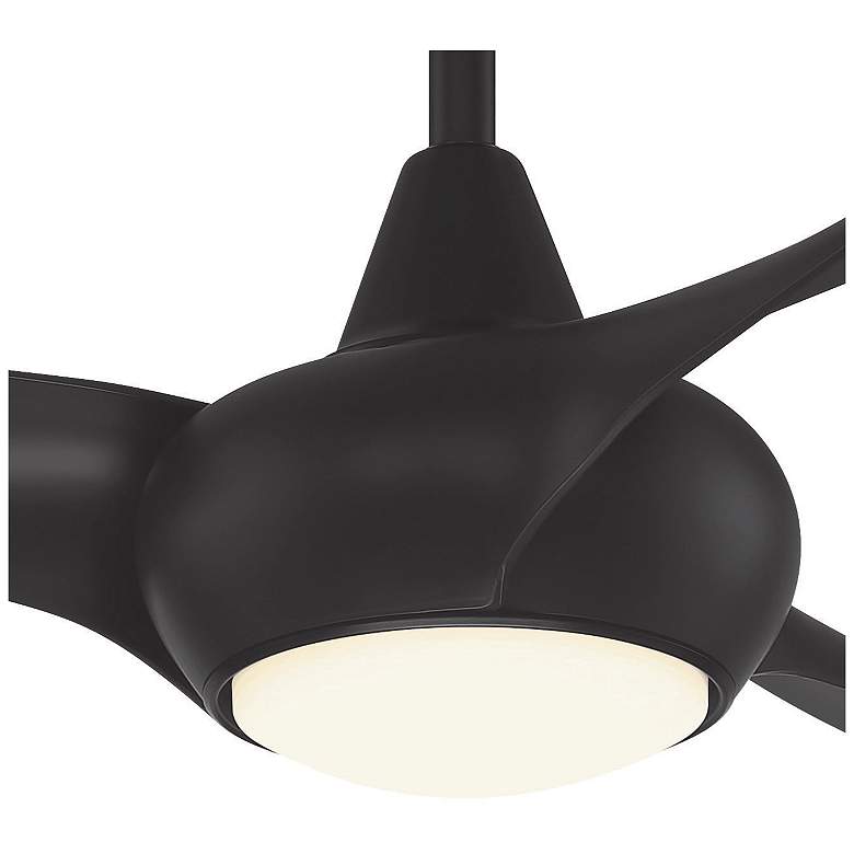 Image 6 65" Minka Aire Light Wave Coal Large LED Ceiling Fan with Remote more views