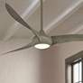 65" Minka Aire Light Wave Driftwood Large LED Ceiling Fan with Remote