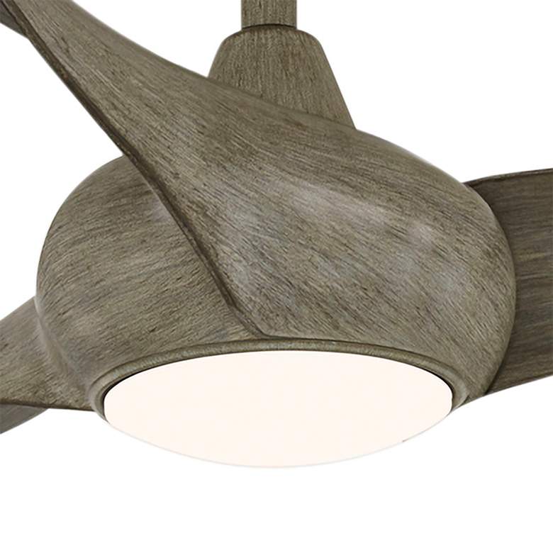 Image 3 65" Minka Aire Light Wave Driftwood Large LED Ceiling Fan with Remote more views