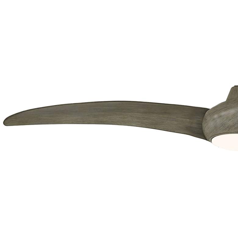 Image 3 65" Minka Aire Light Wave Driftwood Large LED Ceiling Fan with Remote more views