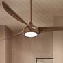 65" Minka Aire Light Wave Koa Large Modern LED Ceiling Fan with Remote