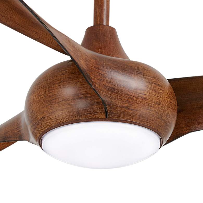 Image 3 65 inch Minka Aire Light Wave Koa Large Modern LED Ceiling Fan with Remote more views