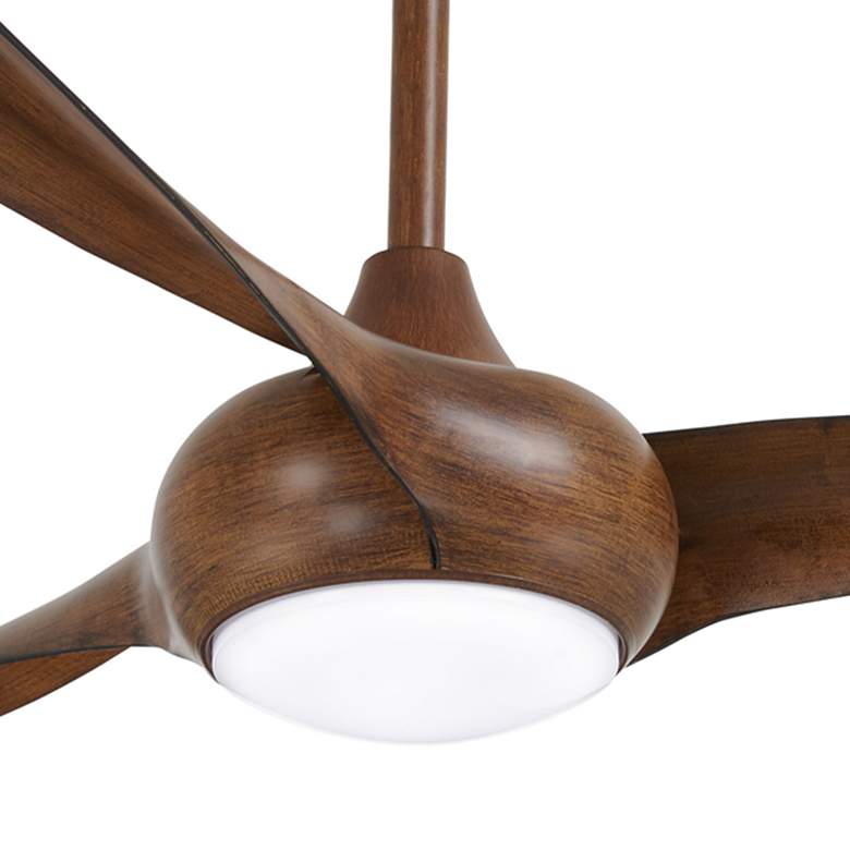 Image 3 65 inch Minka Aire Light Wave Koa Large Modern LED Ceiling Fan with Remote more views